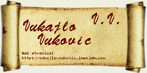 Vukajlo Vuković vizit kartica